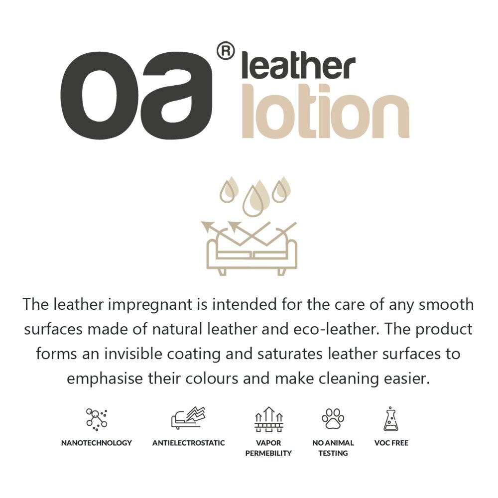 Ādas losjons OA LEATHER LOTION, 250 ml cena un informācija | Tīrīšanas līdzekļi | 220.lv