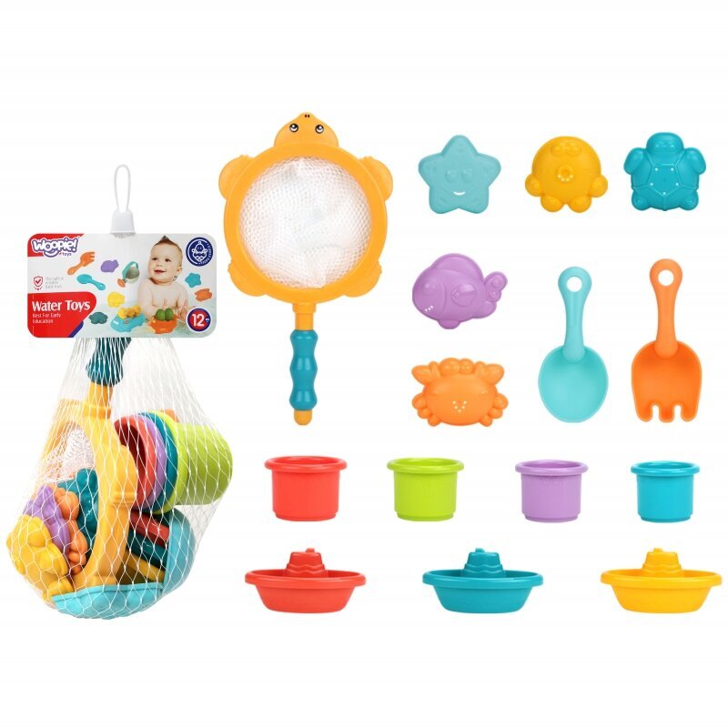 Woopie ūdens rotaļlietu komplekts, 15 gab. цена и информация | Rotaļlietas zīdaiņiem | 220.lv