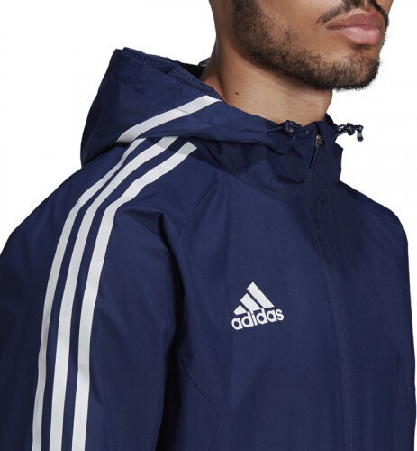 Vīriešu jaka Adidas Condivo 22 All Weather Jacket M HA6266, zils цена и информация | Vīriešu jakas | 220.lv