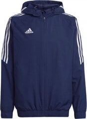 Vīriešu jaka Adidas Condivo 22 All Weather Jacket M HA6266, zils цена и информация | Мужские толстовки | 220.lv