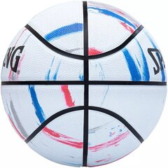 Basketbola bumba Spalding Marble, 7. izmērs, balta cena un informācija | Basketbola bumbas | 220.lv