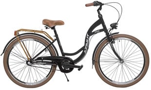 Velosipēds Azimut Vintage 26" 2023, melns цена и информация | Велосипеды | 220.lv