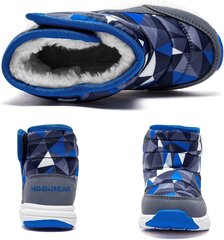 Thinpinwey детские тёплые ботинки, тёмно-серые/синие, размер 20 цена и информация | Детская зимняя обувь | 220.lv