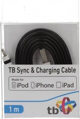 TB Lightning USB kabelis 1 m cena un informācija | Kabeļi un vadi | 220.lv