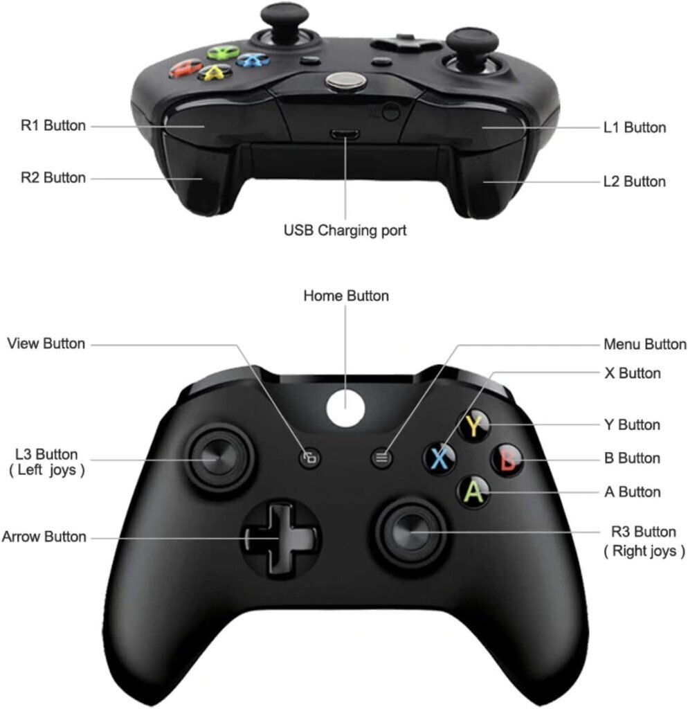 Games World bezvadu spēļu pults / kontrolieris, piemērots Xbox Series X / S / Xbox One / Xbox One S / One X цена и информация | Spēļu kontrolieri | 220.lv
