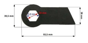 Нож-вертикулятор для Castorama SPS38 HECHT 5654 SET, 18 шт. цена и информация | Запчасти для садовой техники | 220.lv