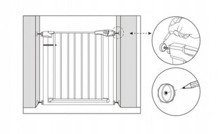 Ворота безопасности Revento, 75-82 см цена и информация | Товары для безопасности детей дома | 220.lv