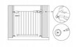 Drošības vārti Revento, 75-82 cm cena un informācija | Bērnu drošības preces | 220.lv