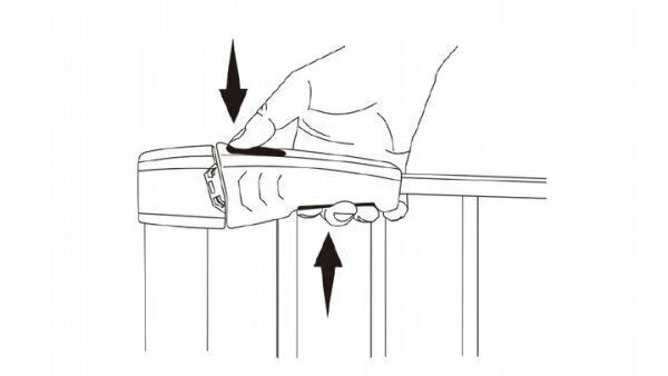 Drošības vārti Revento, 75-82 cm cena un informācija | Bērnu drošības preces | 220.lv