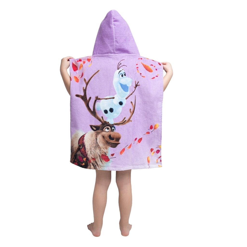 Bērnu dvielis-poncho Frozen 50x115 cm cena un informācija | Dvieļi | 220.lv