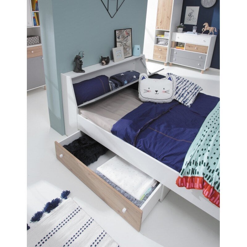 Bērnu gulta ar veļaskasti FARO 15 cena un informācija | Bērnu gultas | 220.lv