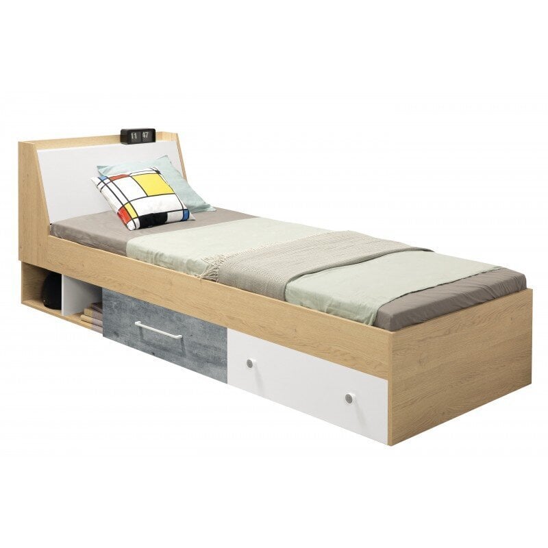 Bērnu gulta ar veļaskasti STEP ST12 cena un informācija | Bērnu gultas | 220.lv