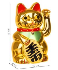 Maneki-Neko, Ķīnas kaķis, zeltains cena un informācija | Citas oriģinālas dāvanas | 220.lv