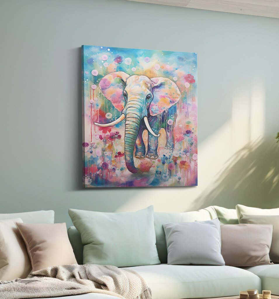 Glezna Elephant cena un informācija | Gleznas | 220.lv