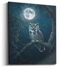 Картина Owl Black цена и информация | Картины | 220.lv