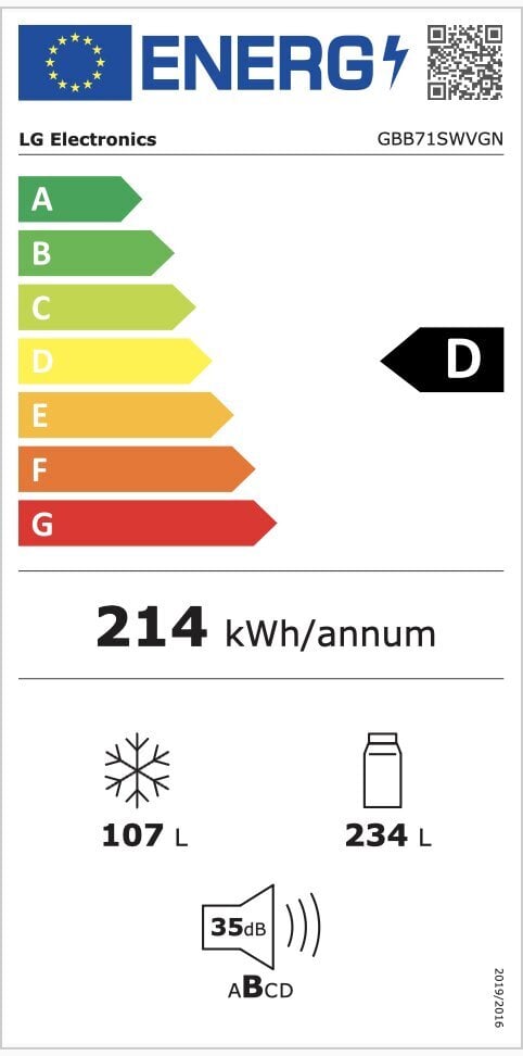 Ledusskapis LG GBB71SWVGN cena un informācija | Ledusskapji | 220.lv