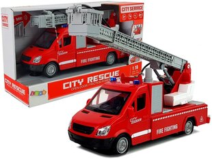 Rotaļlietu ugunsdzēsēju mašīna ar gaismas un skaņas efektiem cena un informācija | Rotaļlietas zēniem | 220.lv