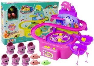 Rotaļlietu ūdens spēļu galds Noķer zivtiņu, rozā krāsā cena un informācija | Attīstošās rotaļlietas | 220.lv