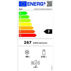 Ledusskapis Beko RDNT231I30XBN cena un informācija | Ledusskapji | 220.lv