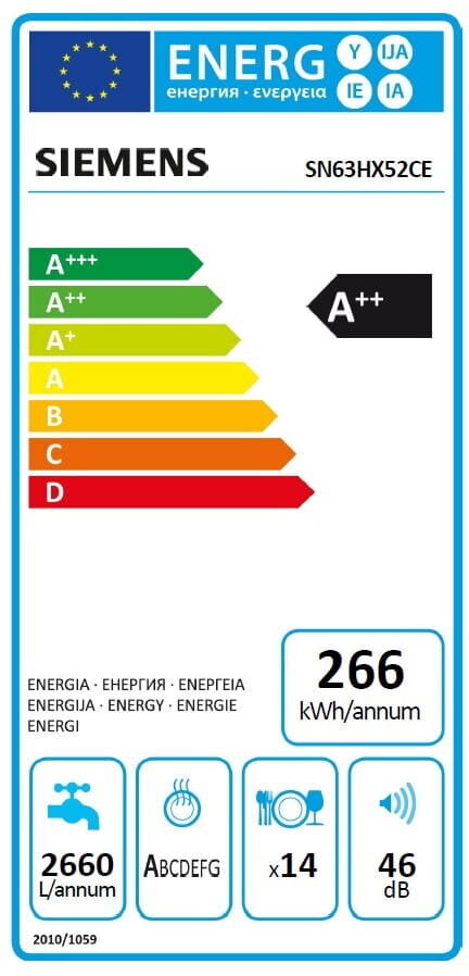 Trauku mazgājamā mašīna Siemens iQ300 SN63HX61CE cena un informācija | Trauku mazgājamās mašīnas | 220.lv