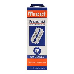 Лезвия Treet Platinum super stainless 100 шт цена и информация | Косметика и средства для бритья | 220.lv