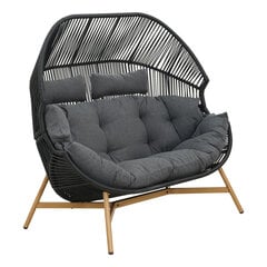 Divvietīgs āra krēsls Mirpol Holand, antracīta krāsā cena un informācija | Dārza krēsli | 220.lv