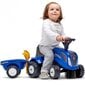 Pedāļu traktors ar piekabi, zils цена и информация | Rotaļlietas zēniem | 220.lv