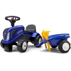Педальный трактор с прицепом, синий цена и информация | Игрушки для мальчиков | 220.lv