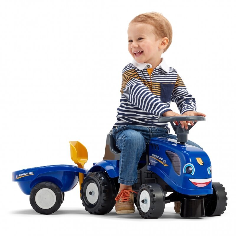 Pedāļu traktors ar piekabi, zils цена и информация | Rotaļlietas zēniem | 220.lv
