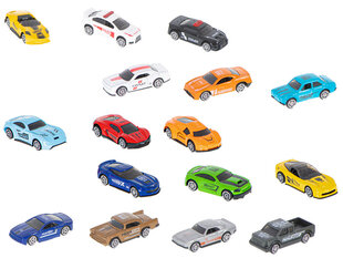 Металлические автомобили и грузовики набор из 16 шт 7,5см цена и информация | Игрушки для мальчиков | 220.lv