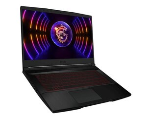 Notebook|MSI|Thin GF63 12VE|CPU i5-12450H|2000 MHz|1920x1080|RAM 16GB|DDR4|3200 MHz|SSD 512GB|NVIDIA GeForce RTX 4050|6GB|ENG|Windows 11 Home|Black|1.86 kg|GF63THIN12VE-014NL Portatīvais dators цена и информация | Ноутбуки | 220.lv