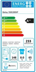 Balay 3SB188XP cena un informācija | Veļas žāvētāji | 220.lv