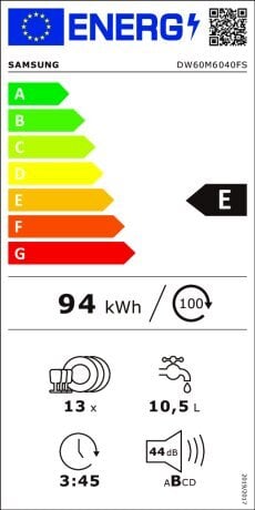 Trauku mazgājamā mašīna Samsung DW60M6040FS, nerūsējošais tērauds (60 cm) цена и информация | Trauku mazgājamās mašīnas | 220.lv