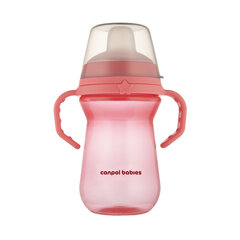 Поилка Canpol FirstCup 56/615, от 6 месяцев, 250мл, розовый цвет цена и информация | Бутылочки и аксессуары | 220.lv