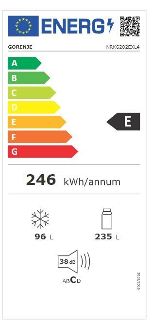 Gorenje NRK6202EXL4 cena un informācija | Ledusskapji | 220.lv