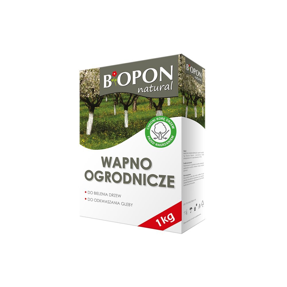 Biopon kaļķis dārzam, 1 kg цена и информация | Augu kopšanas līdzekļi | 220.lv