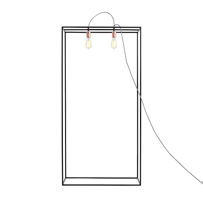 METRIC Floor M - melns cena un informācija | Stāvlampas | 220.lv
