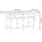 vidaXL darbagalds ar atvilktnēm un skrūvspīlēm, 192x62x83, akācija цена и информация | Rokas instrumenti | 220.lv