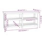 vidaXL darbagalds, melns, 181x50x80 cm, priedes masīvkoks cena un informācija | Rokas instrumenti | 220.lv