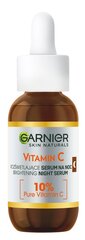 Garnier Vitamin C nakts serums ar 10% tīru C vitamīnu un hialuronskābi, 30ml цена и информация | Сыворотки для лица, масла | 220.lv