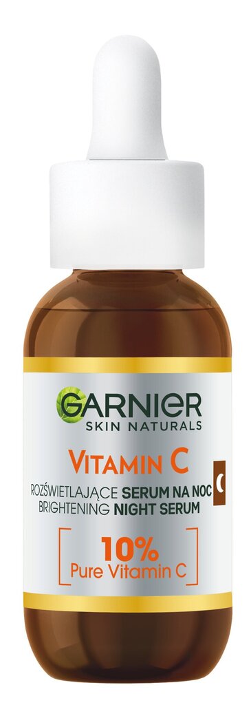 Garnier Vitamin C nakts serums ar 10% tīru C vitamīnu un hialuronskābi, 30ml cena un informācija | Serumi sejai, eļļas | 220.lv
