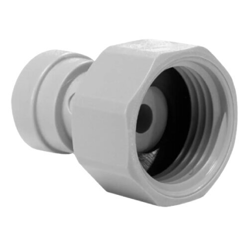 PI451214FS John Guest Grey Acetal Female Adaptor Flat End 3⁄8″ × 1⁄2″ (BSP Thread) cena un informācija | Ūdens attīrīšanas sistēmas un filtri | 220.lv