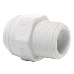 PP011223W John Guest Polypropylene Straight Adaptor (NPTF Thread) цена и информация | Фильтры для воды, чистящие устройства | 220.lv