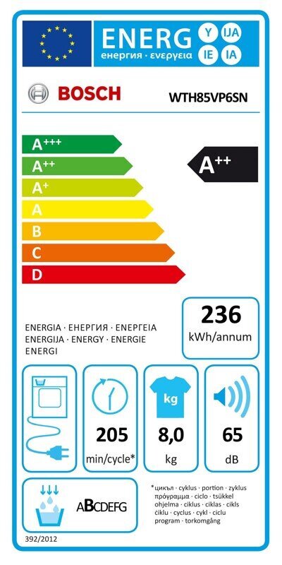 Veļas žāvētājs Bosch WTH85VP6SN цена и информация | Veļas žāvētāji | 220.lv