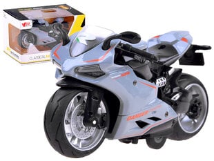 Motocikls Diacast, pelēks cena un informācija | Rotaļlietas zēniem | 220.lv