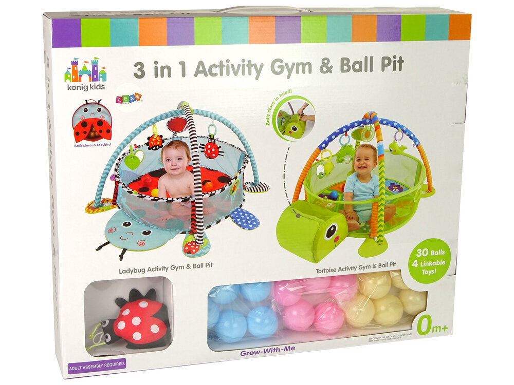 Rotaļu paklājs - baseins ar bumbām цена и информация | Rotaļlietas zīdaiņiem | 220.lv