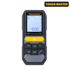 Лазерный дальномер Tough Master® TM-LDM40, 40 м цена и информация | Измерители влажности, температуры, pH, ORP | 220.lv