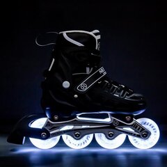 Skritļslidas / Hokeja slidas NH10905 4in1 BLACK LED SIZE S(31-34) NILS EXTREME цена и информация | Коньки | 220.lv