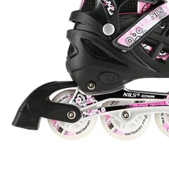 Skritļslidas / Hokeja slidas NH10905 4in1 PINK LED SIZE S(31-34) NILS EXTREME cena un informācija | Slidas | 220.lv