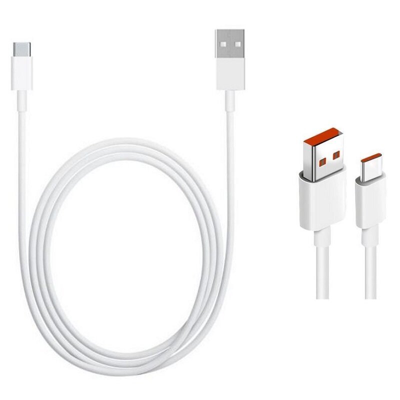 Xiaomi Original Type C 6A Data Cable White (Bulk) cena un informācija | Kabeļi un vadi | 220.lv